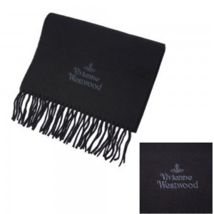 Vivienne Westwood - Rana Wool Logo Scarf / Black